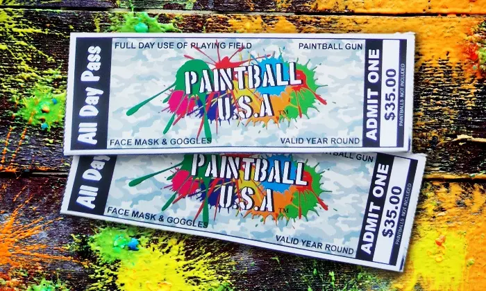 Paintball U.S.A. TIcket
